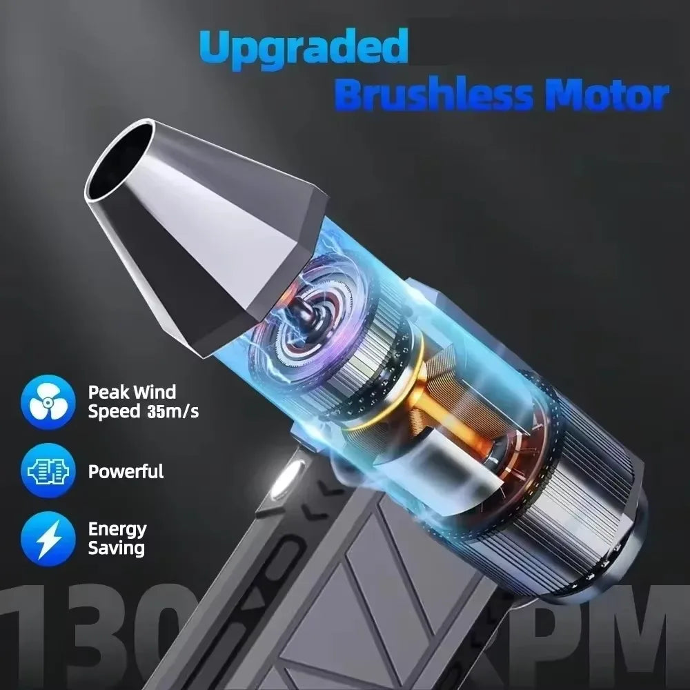 New Jet Fan Strong Portable Power Handheld Dust Elimination Computer Hurricane Storm Source Turbo Jetfan LED X6 Pro