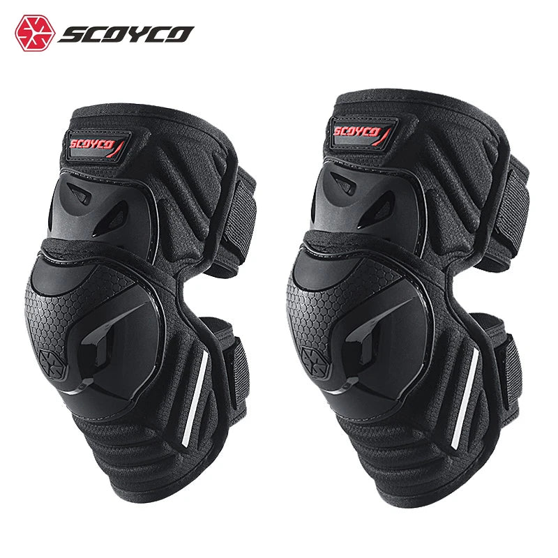 SCOYCO Motorcycle Knee Pads Motorbike Riding Guards Protection Equipment Gear Motocross MTB Bike Joelheira Kneepad Safety Guards