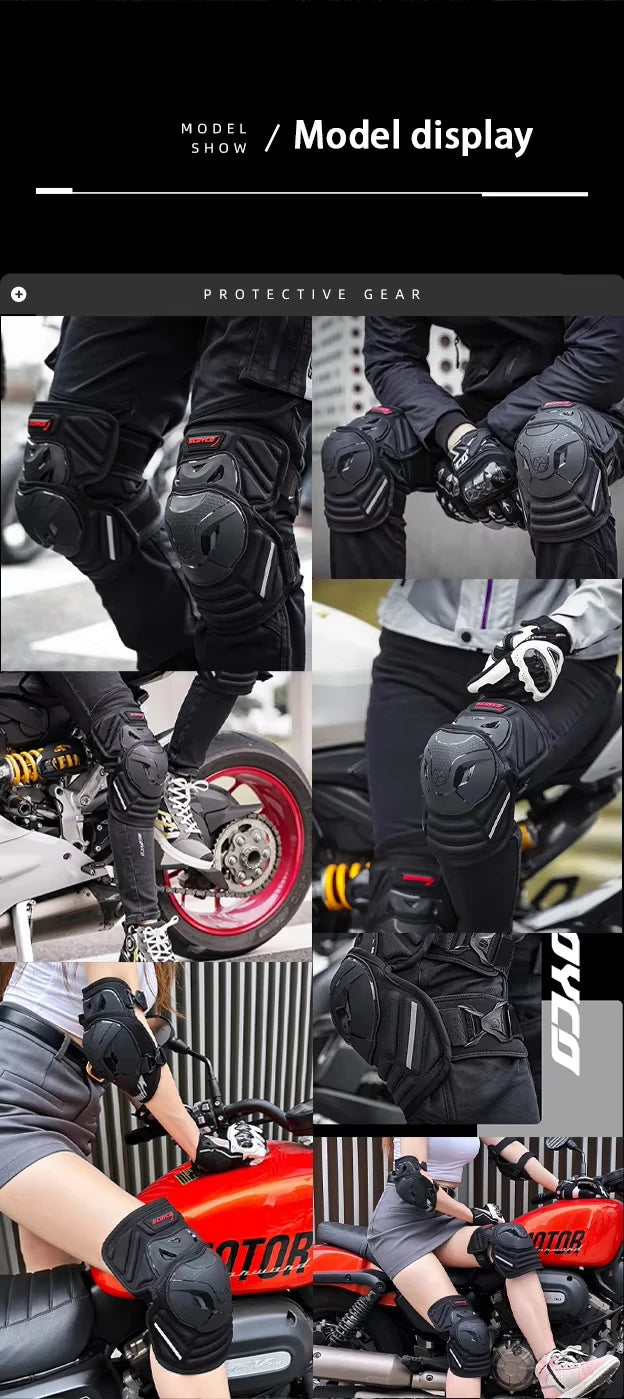 SCOYCO Motorcycle Knee Pads Motorbike Riding Guards Protection Equipment Gear Motocross MTB Bike Joelheira Kneepad Safety Guards