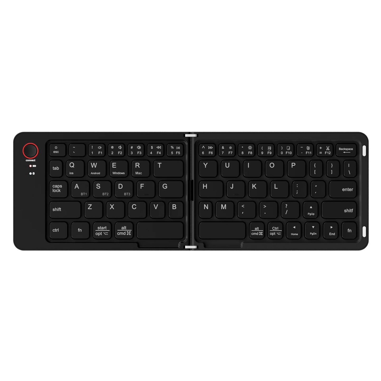 Portable Wireless  BT Foldable Keyboard for IOS/Android/Windows Tablet Mobile Phone Portable Keyboard Computer Accessories