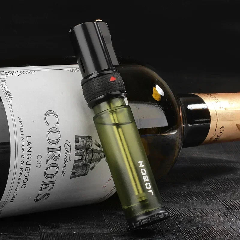 2025 New JOBON Jet Flint Lighter Windproof Gas Torch Lighter Inflated Butane Metal Grinding Wheel Lighter Christmas Gift Men