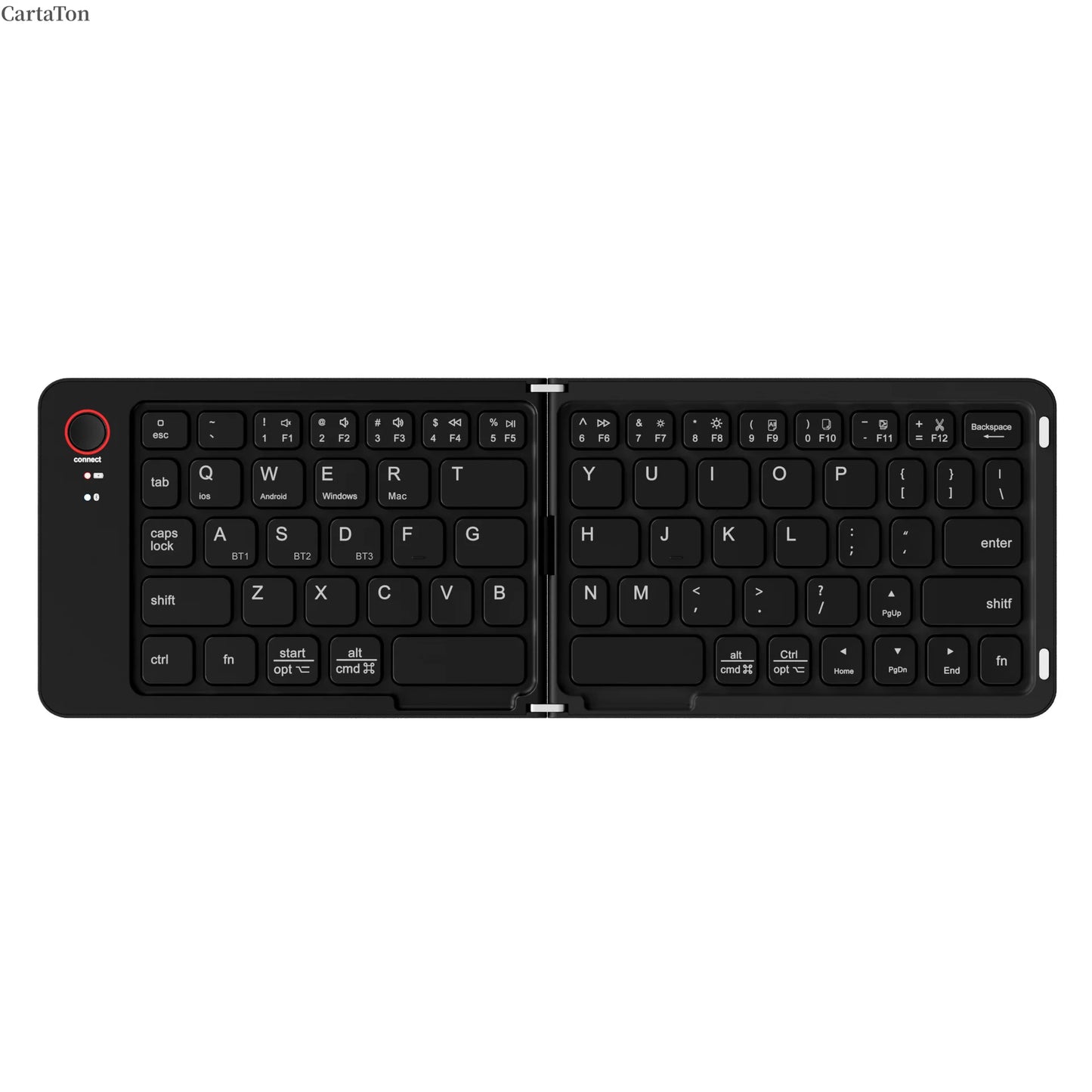 Portable Wireless  BT Foldable Keyboard for IOS/Android/Windows Tablet Mobile Phone Portable Keyboard Computer Accessories