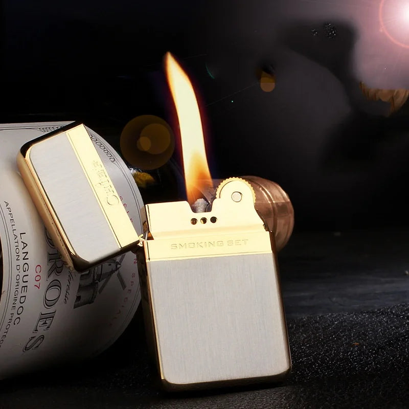 HONEST 720° Seamless Steel Hose Windproof Jet Blue Flame Butane Gas Lighter Visible Gas Window Outdoor BBQ Kitchen Cigar Lighter