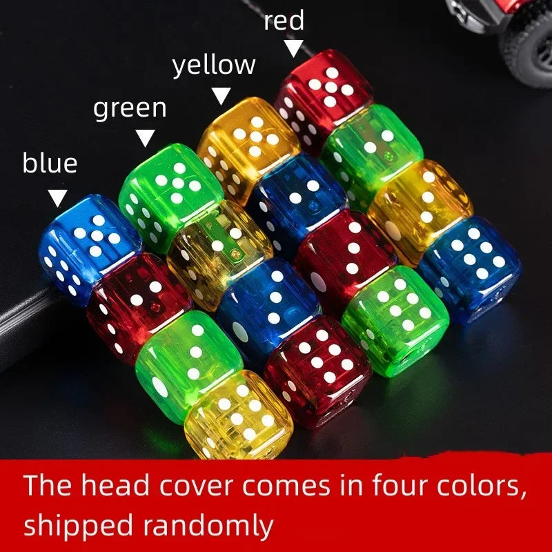 New Creative Personality Flash Dice Punch Windproof Lighter Green Flame Gas Modeling Lighter Refillable Butane Gas Torch Lighter