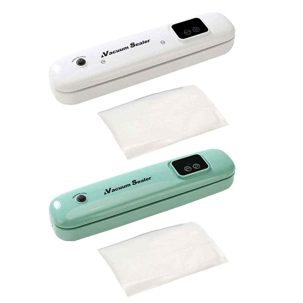 Food Vacuum Saver Dry & Moist Food Modes Food Saver With Bag Cutter with 10Pcs Seal Bags