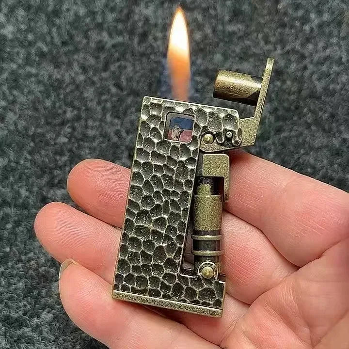New Retro Scimitar Kerosene Lighter Windproof Pit Heterosexual Metal Press Ignition Lighter Wholesale Male Personalized Gift