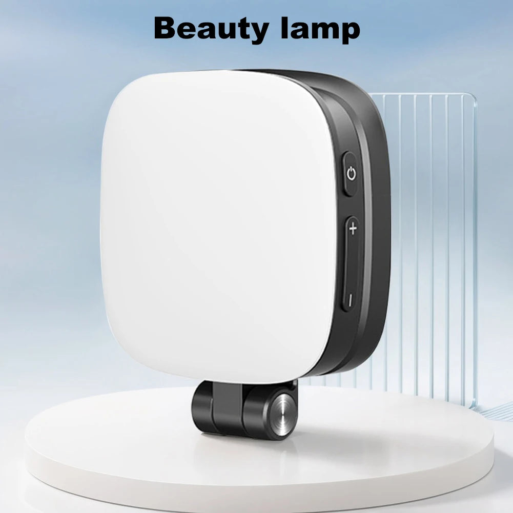 Magnetic Phone Selfie Light Mobile Phone Fill Light with Mirror Pocket Light Folding LED Phone Fill Light for Makeup Photography