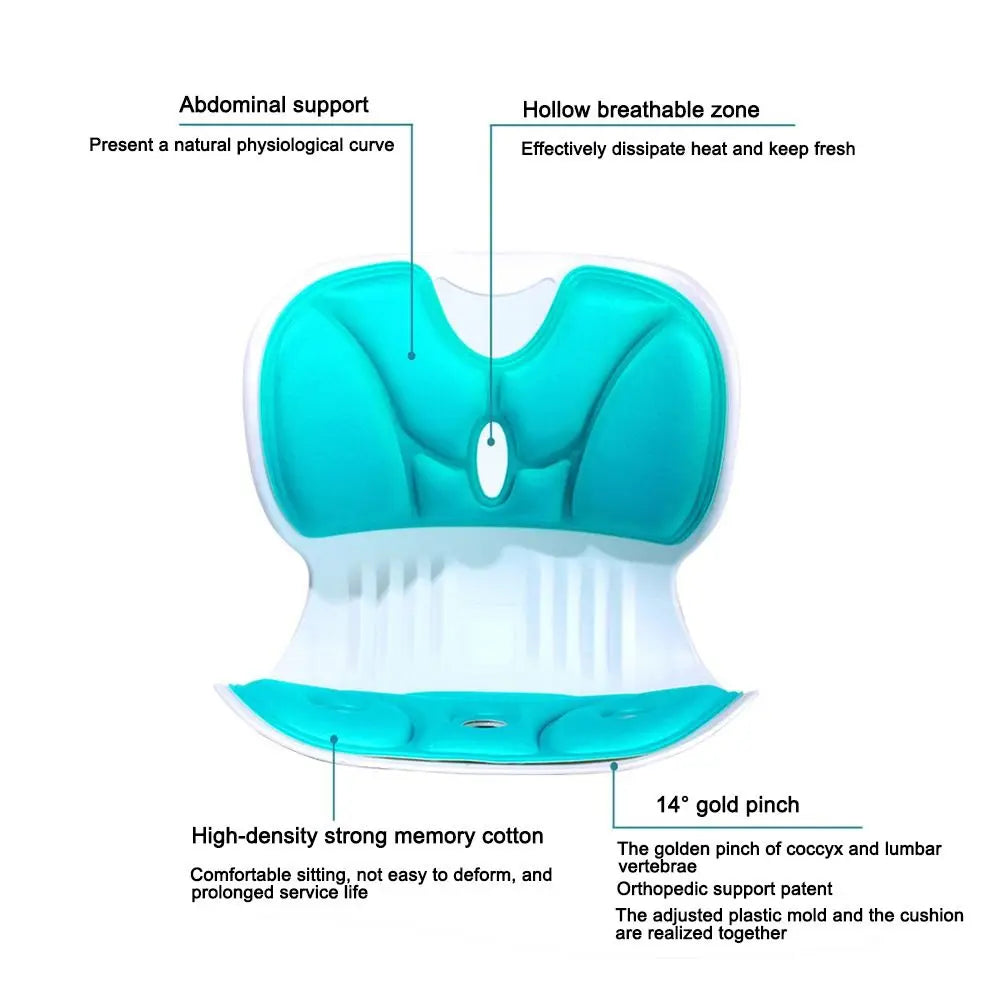 Sitting Posture Sedentary Comfortable Seat Cushion Soft Breathable Seat Pads Pain Relief Chair Protective Mat Home Office Car
