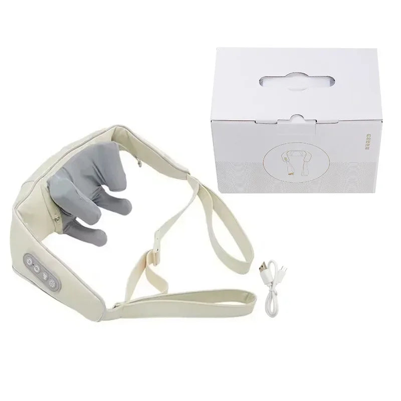 Electric Neck Massager Wireless health care Neck Shoulder Kneading 3D Massage Pillow Cervical Back Muscle Relaxing Massage Shawl