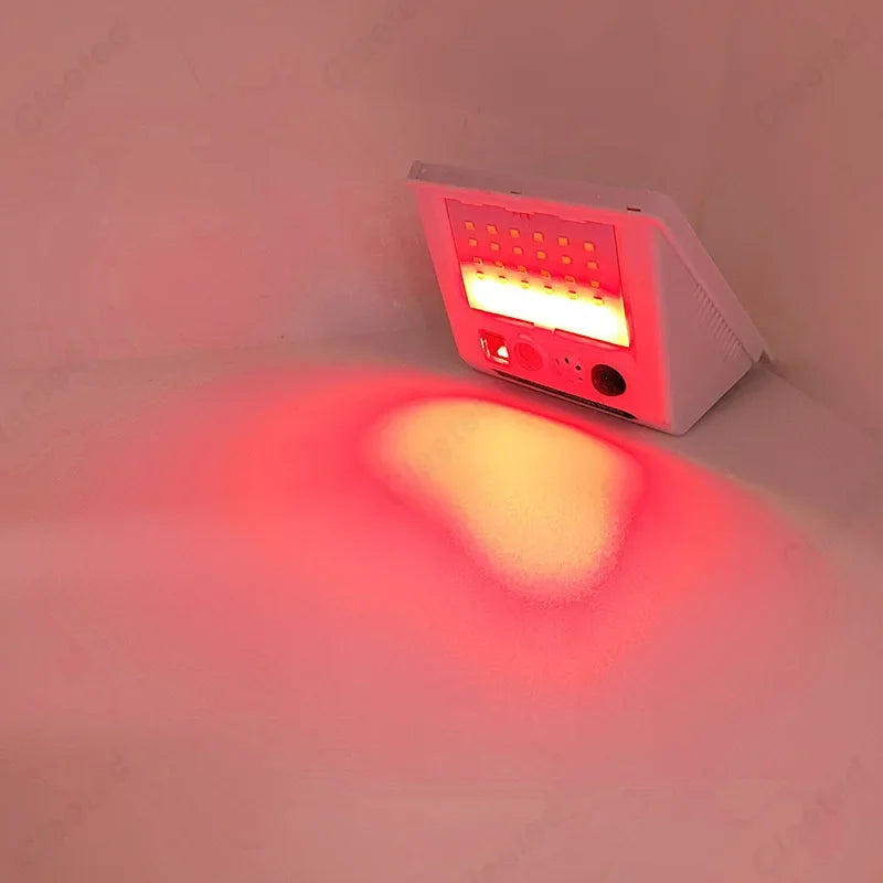 Creative New LED Solar Remote Control Alarm Light Human Body Sensing Light Outdoor Courtyard Anti-theft Alarm