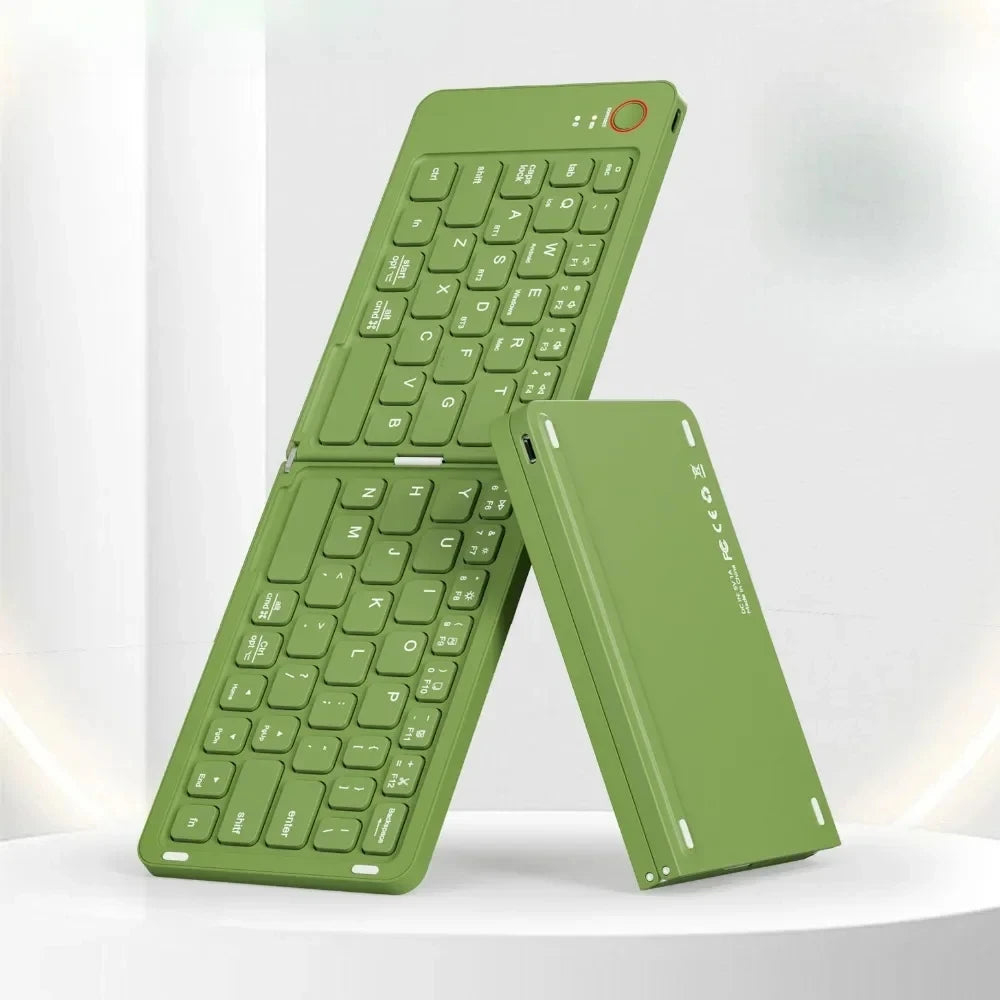 Portable Wireless  BT Foldable Keyboard for IOS/Android/Windows Tablet Mobile Phone Portable Keyboard Computer Accessories