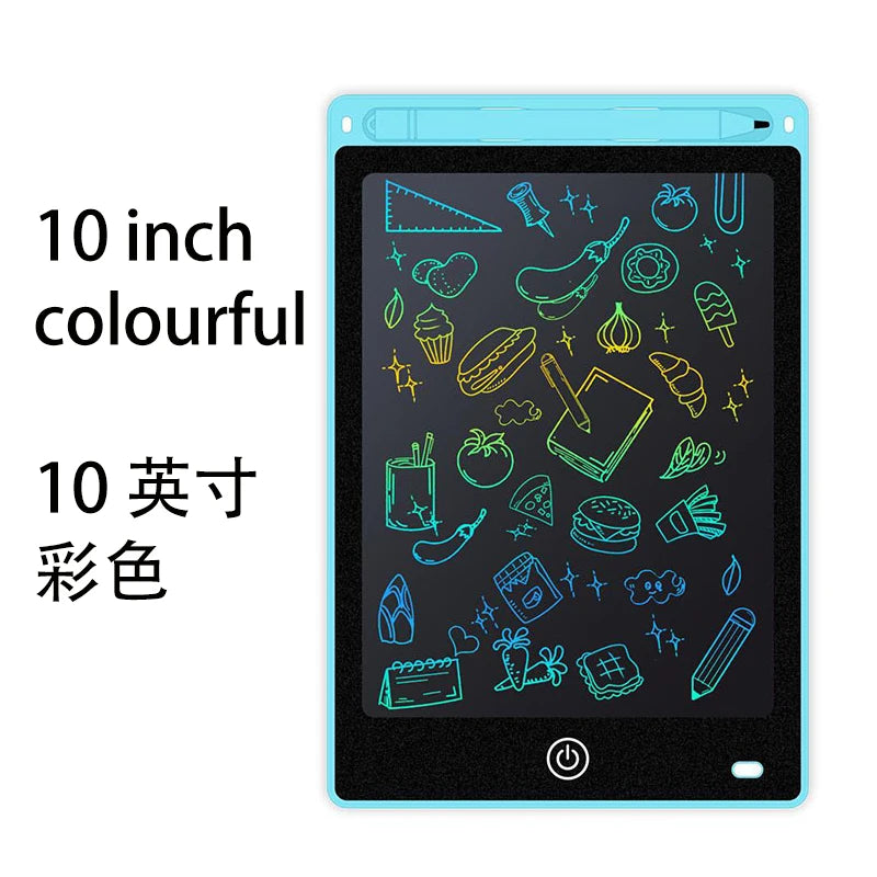 10inch LCD Writing Tablet Magic Drawing Board Kids Graffiti Sketchpad Electronic Handwriting Blackboard Colorful Drawing Board