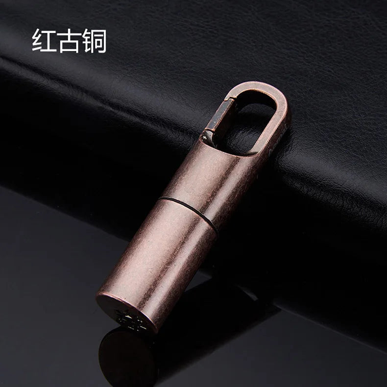Retro Vintage Mini Kerosene Lighter Portable Personality Gasoline Lighter Gadgets Pendant 55*17MM