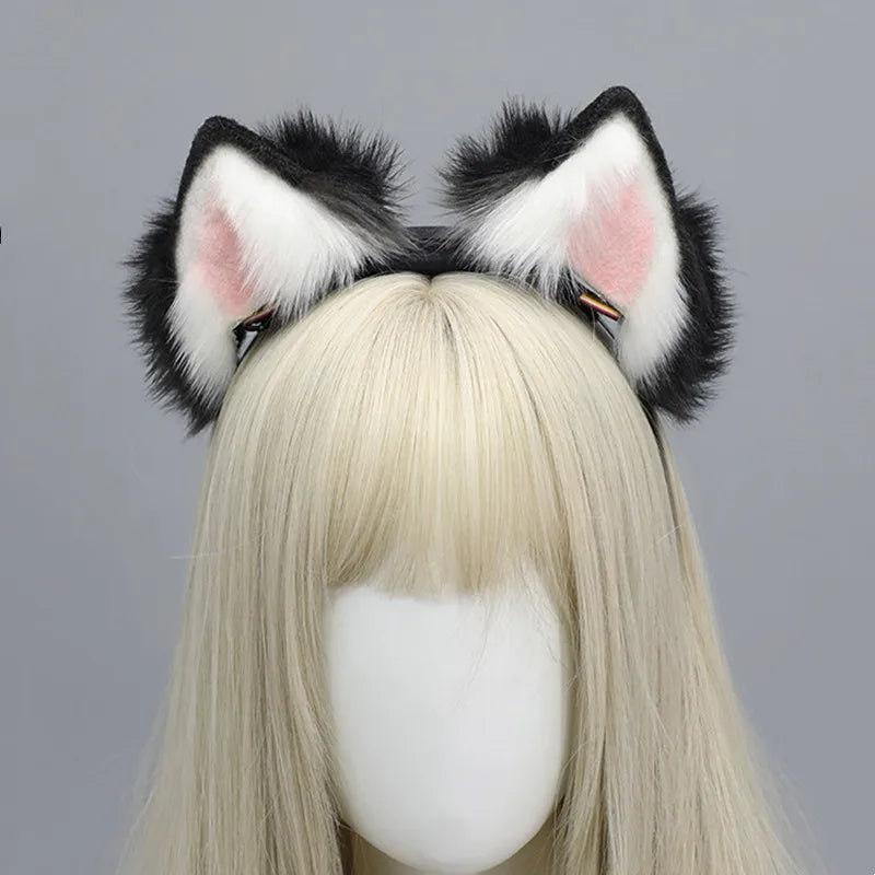 Rechargable Electric Moving Cat Ear Hairband Girl Gift Cosplay Props Carnival Halloween Club Masquerade Party Headwear