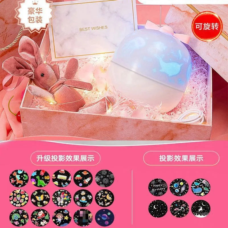 Starry sky projector night light bedroom light sleep gypsy