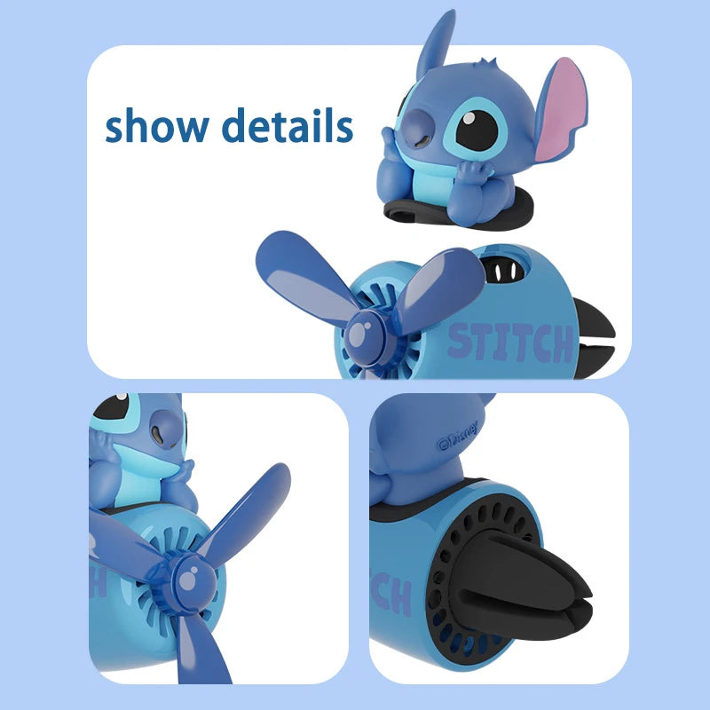 Stitch Kawaii Car Aroma Outlet Decoration Male Fragrance Accessories Ornaments Air Conditioning Mouth Perfume Hot Sale