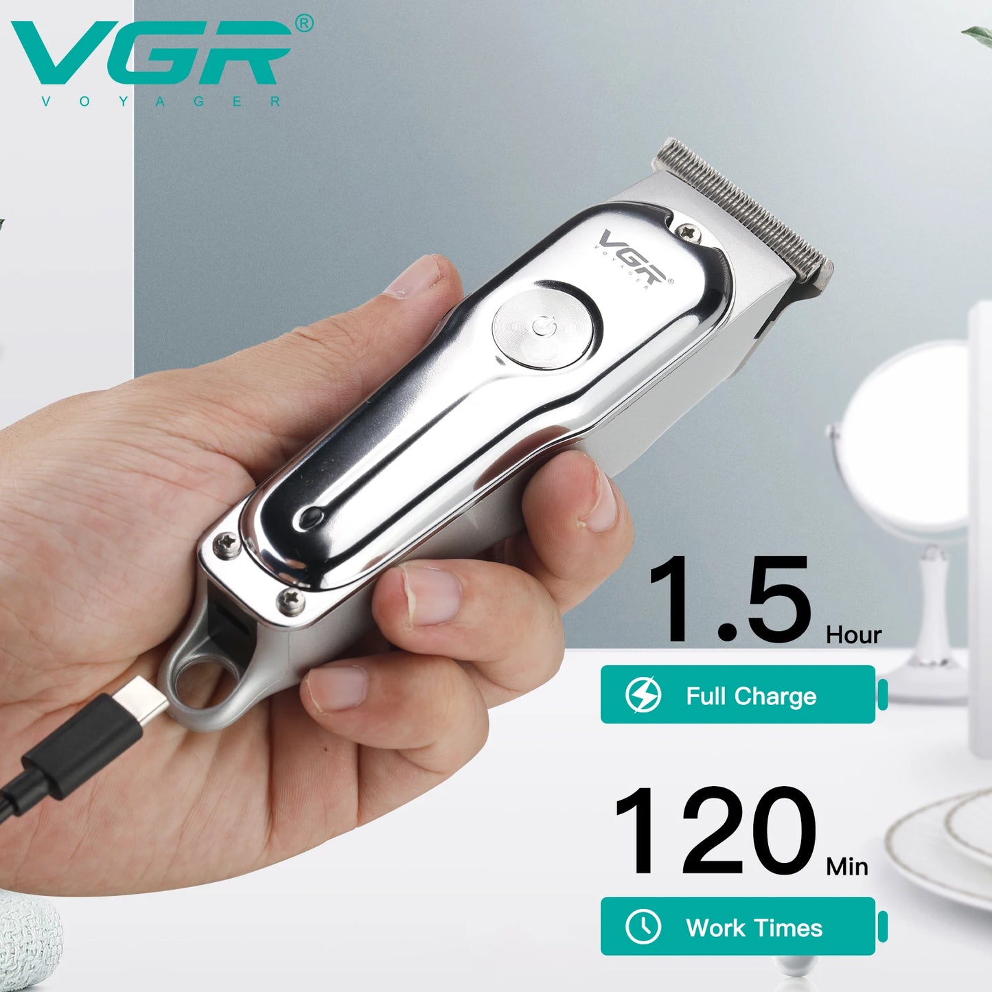 VGR Men's Electric Trimmer/Shaver/Clipper V-071
