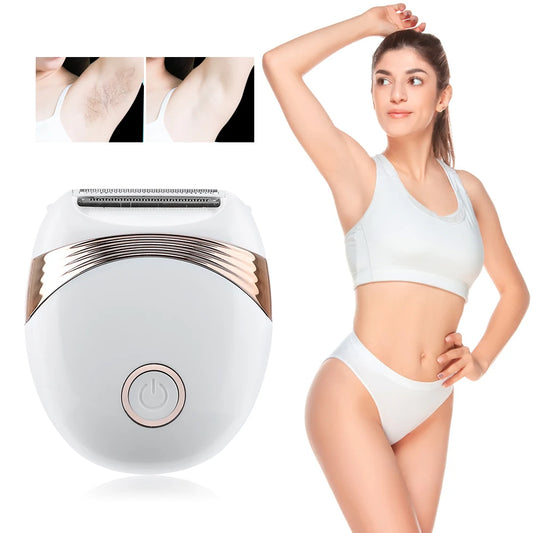 Women Electric Epilator USB Rechargable Shaver Bikini Underarm Leg Face Hair Removal Trimmer Body Depilador Safe Shaving Machine