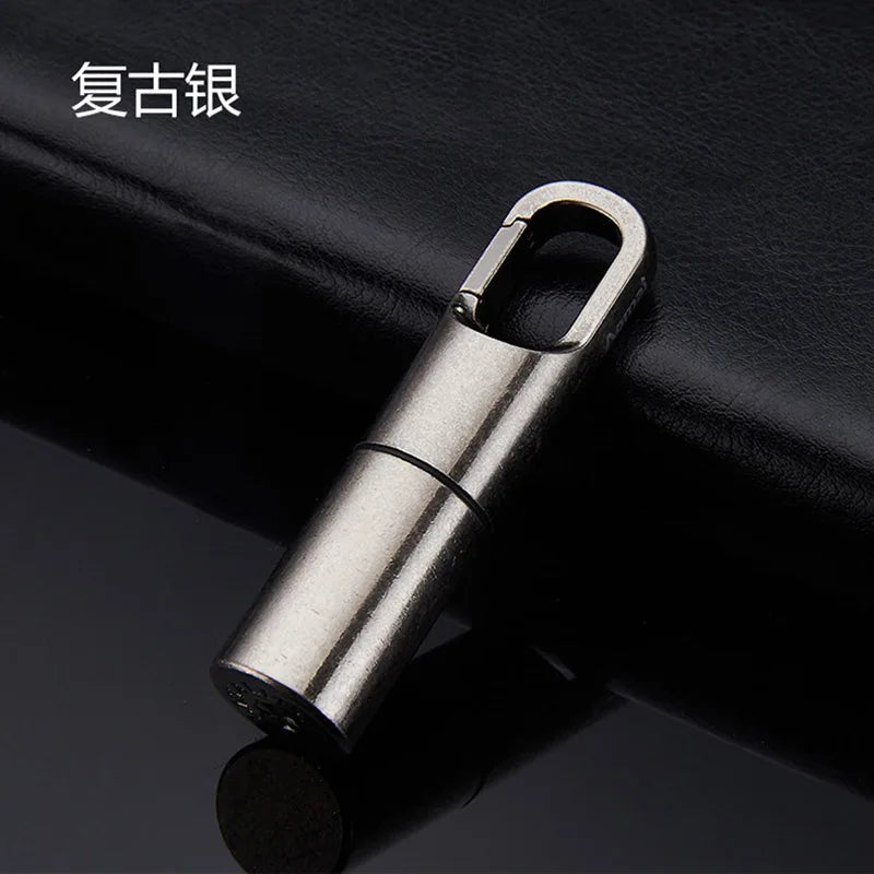 Retro Vintage Mini Kerosene Lighter Portable Personality Gasoline Lighter Gadgets Pendant 55*17MM