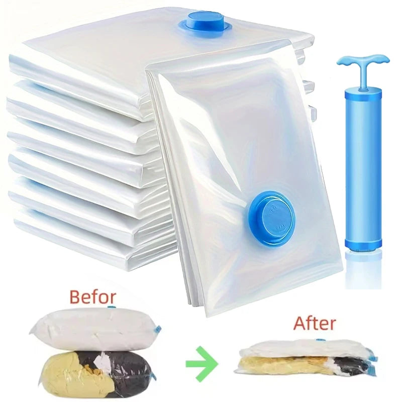 Thickened Vacuum Compression Bag Transparent Quilt Vacuum Bag Storage Bag Household Clothing Storage And Sorting Bag