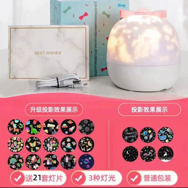 Starry sky projector night light bedroom light sleep gypsy