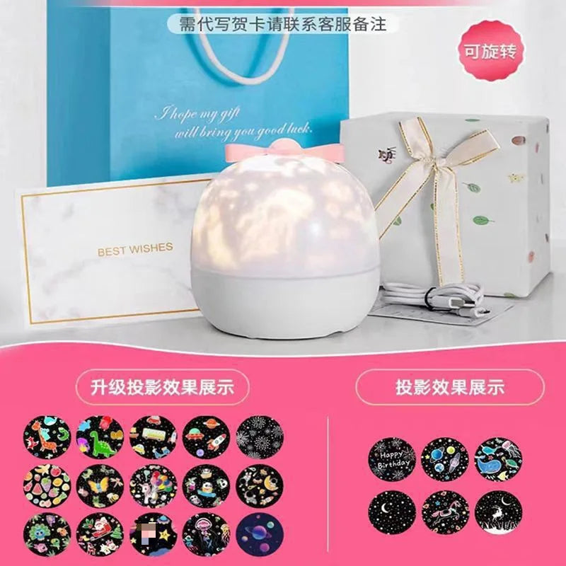 Starry sky projector night light bedroom light sleep gypsy