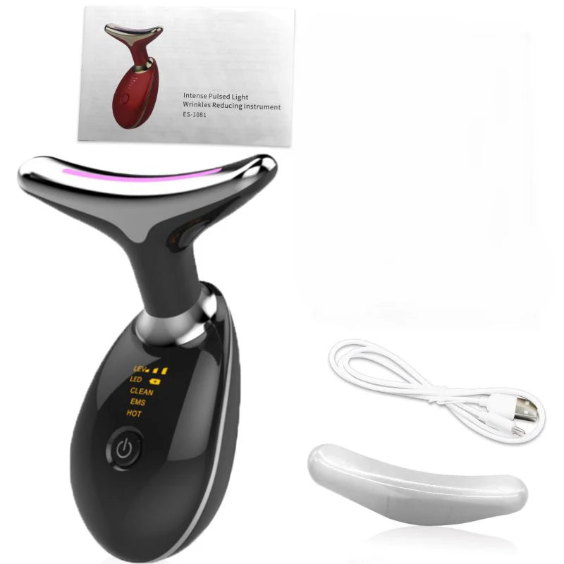 Neck Facial Lifting Device Ems Neck Face Lifting Massager Microcurrent Face Massager Led Photon Therapy Anti Wrinkle Beauty Tool