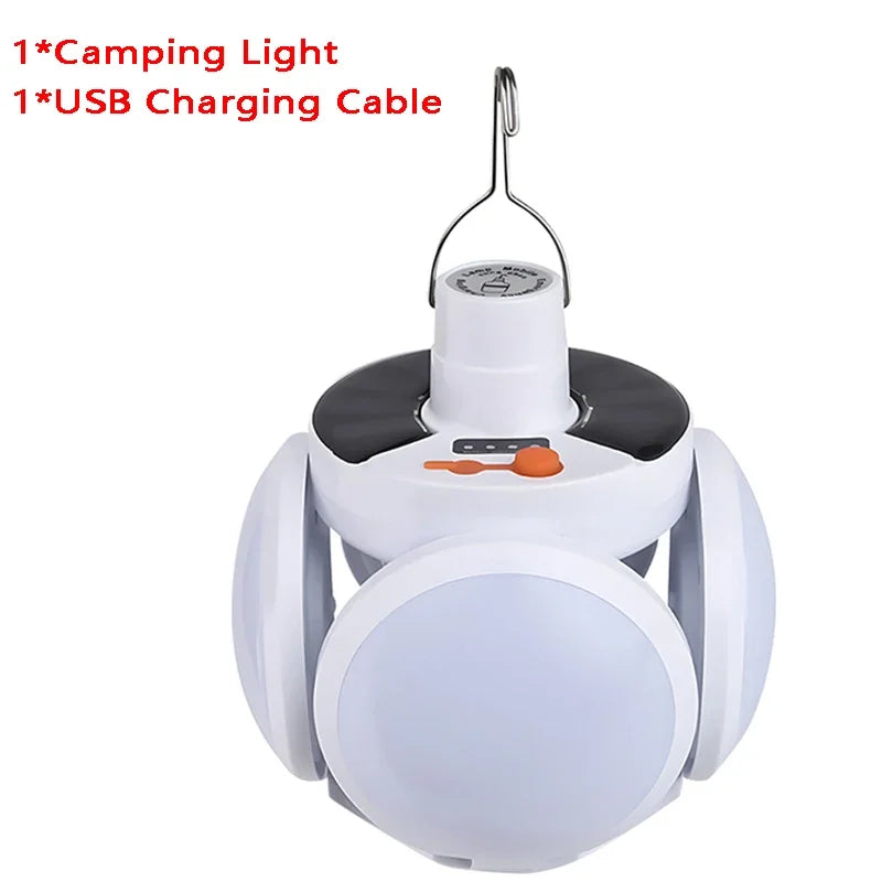 Solar Rechargeable Camping Lantern Light,Portable LED Flashlight,Outdoor Hanging Lamp,Hook,Multi Angle Lighting,Camping Fishing