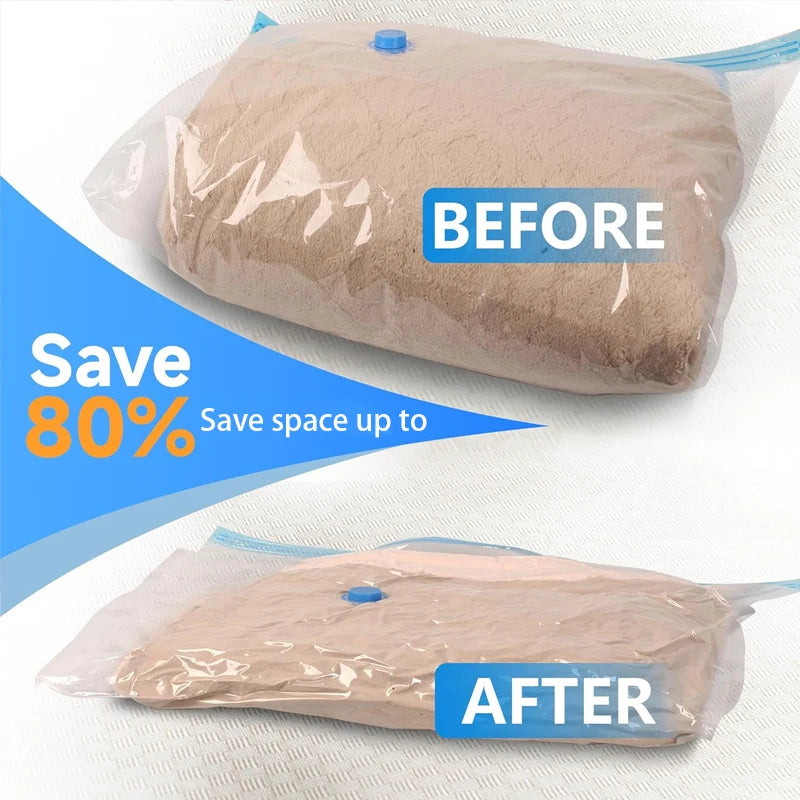 Thickened Vacuum Compression Bag Transparent Quilt Vacuum Bag Storage Bag Household Clothing Storage And Sorting Bag