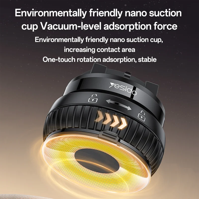 Ultra Strong Magnetic Phone Holder Foldable Design 360° Adjustable Vacuum Mount for Car Desk Bathroom Universal Use 2025 New