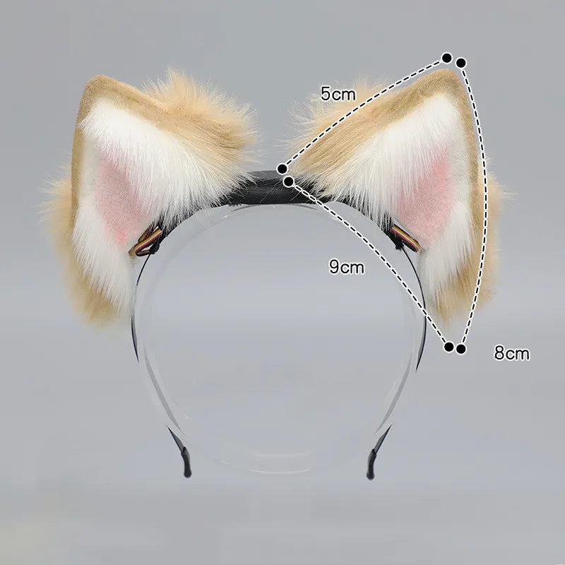 Rechargable Electric Moving Cat Ear Hairband Girl Gift Cosplay Props Carnival Halloween Club Masquerade Party Headwear