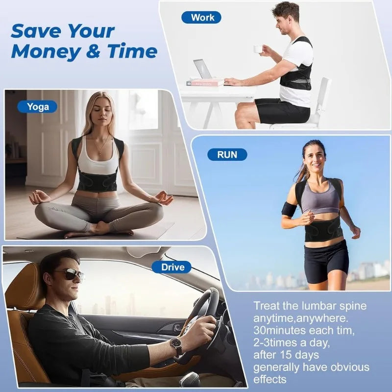 Ajustable Back Support Posture Corrector for Females Gym Rehabilitationequipment Yoga Back Belts Corset Lumbar Shoulders