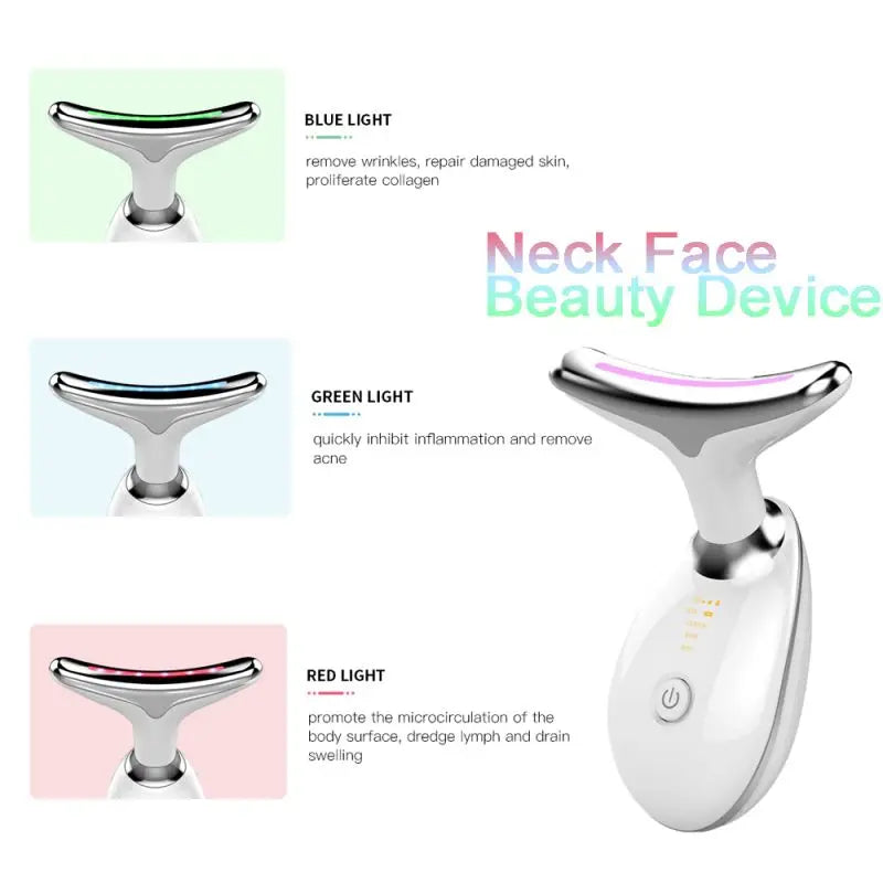Neck Facial Lifting Device Ems Neck Face Lifting Massager Microcurrent Face Massager Led Photon Therapy Anti Wrinkle Beauty Tool
