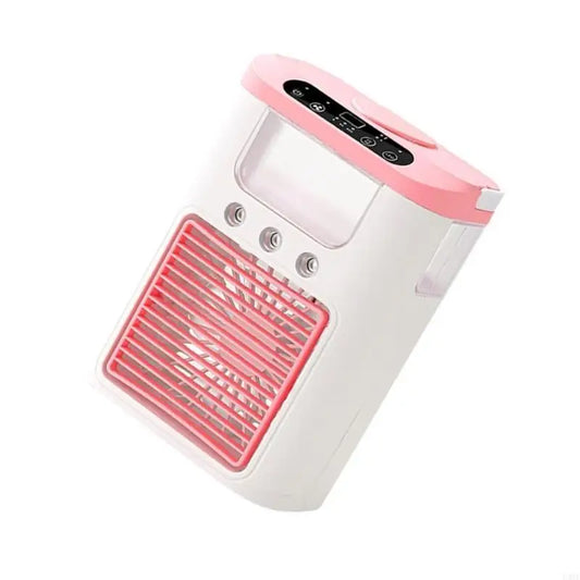 54HE Portable Air Conditioner Fan Humidifying Fan Desktop Fan with Night Light Household Sprayer Refrigeration Conditioner